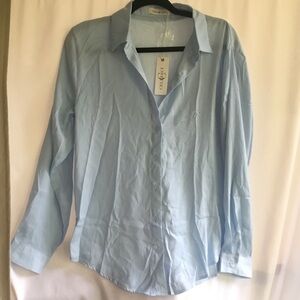 Cellecci Pale Blue Women’s Long-Sleeve Dress Shirt